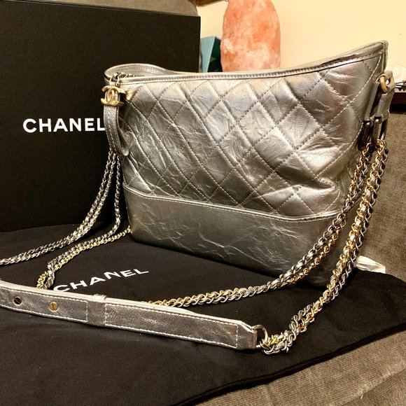 Chanel Medium Gabrielle Hobo Bag in Silver - Picture 1 of 11